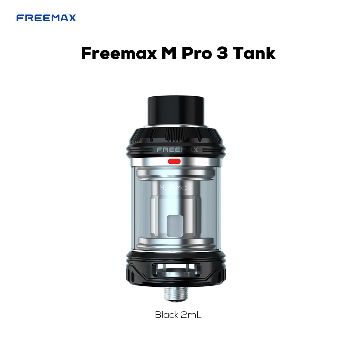 Freemax Mesh Pro 3 Tank Black Inc Free Glass