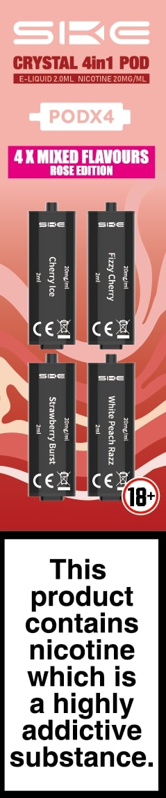 SKE CRYSTAL 4in1 Replacement Pre Filled Pods - 4 Pack