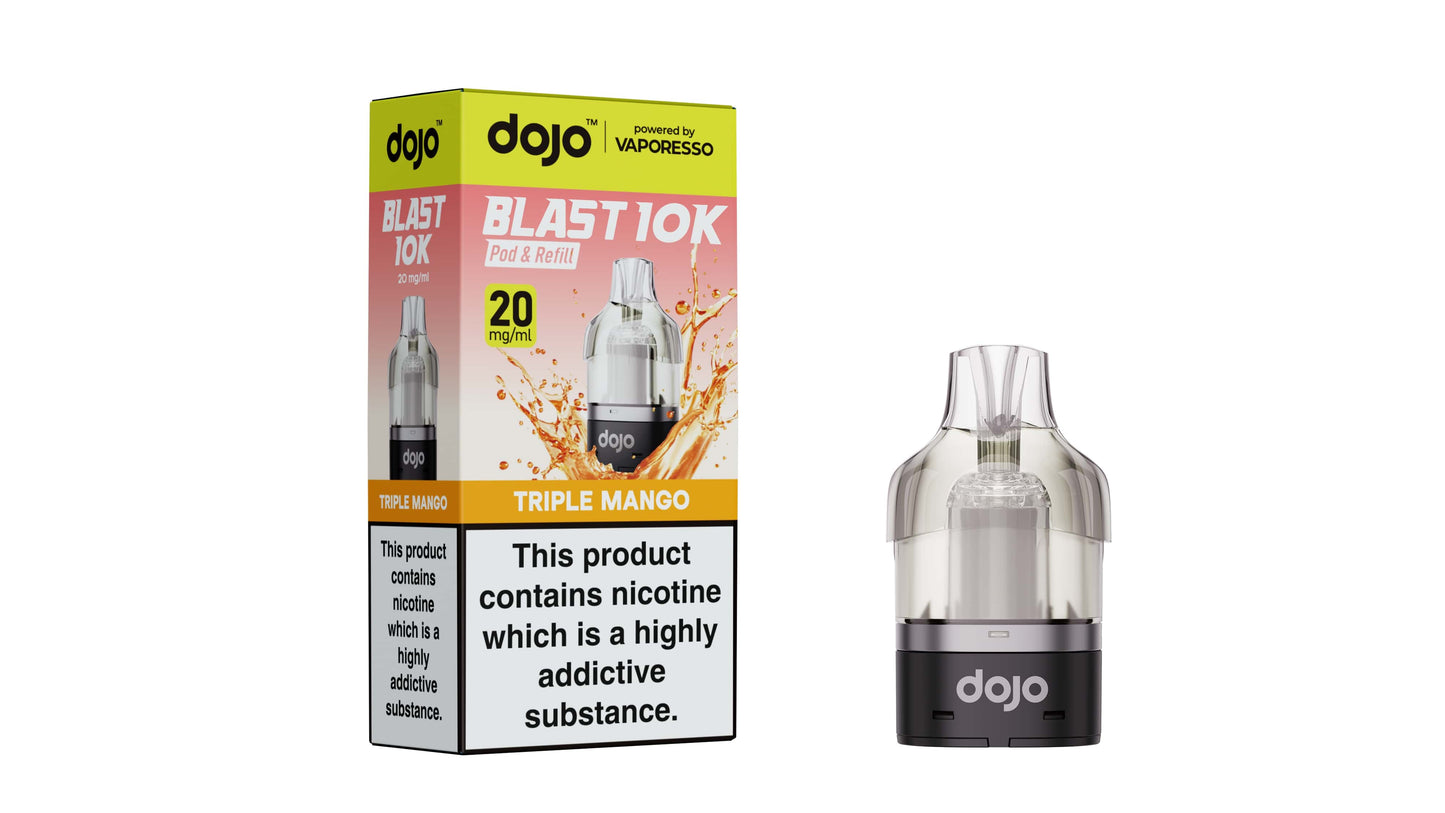 DOJO BLAST 10K Pod & Refill Powered by Vaporesso - Triple Mango