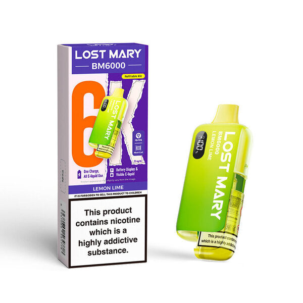 Lost Mary BM6000 Pre Filled Pod Kit - Lemon Lime
