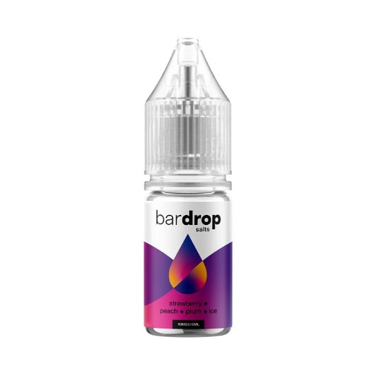 Bar Drop - Nic Salt - Strawberry  Peach  Plum  Ice 