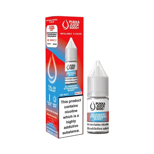 Pukka Juice 5000 - Nic Salt - Blueberry Strawberry Burst 