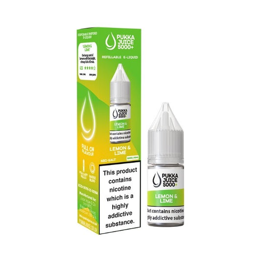 Pukka Juice 5000 - Nic Salt - Lemon & Lime 