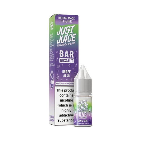Just Juice Bar Range - Nic Salt - Grape Aloe 