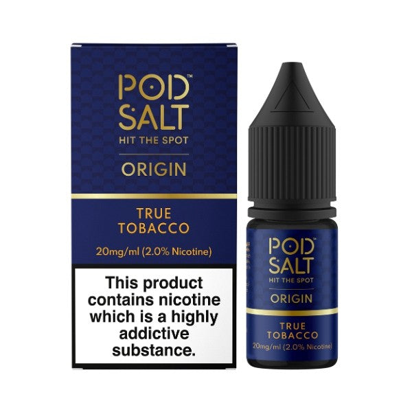Pod Salt Origin - Nic Salt - True Tobacco 