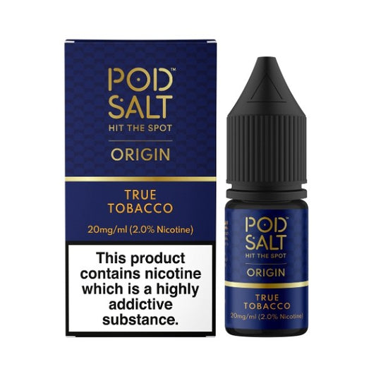 Pod Salt Origin - Nic Salt - True Tobacco 