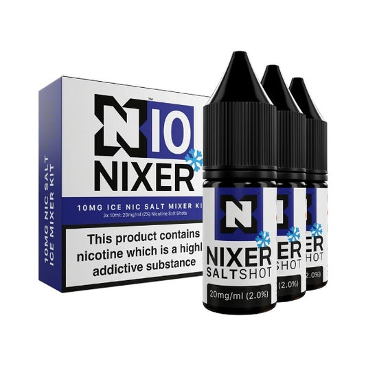 Nic Shot - Ice 10mg - 3 Pack