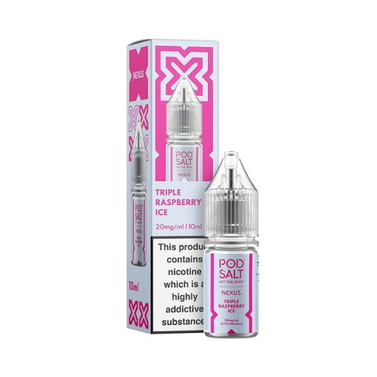 Pod Salt Nexus - Nic Salt - Triple Raspberry Ice 