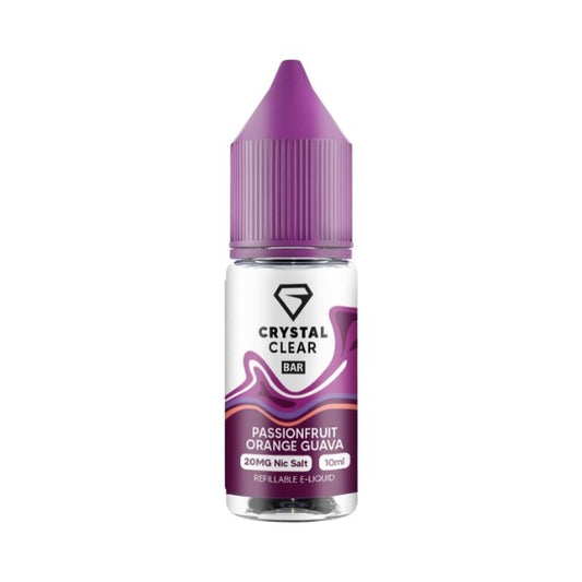 Crystal Clear Bar Salt - Nic Salt - Passionfruit Orange Guava 