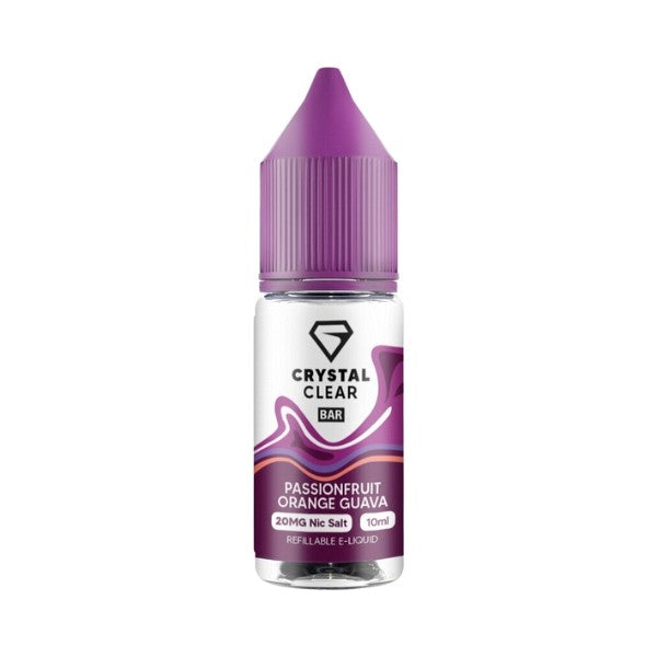 Crystal Clear Bar Salt - Nic Salt - Passionfruit Orange Guava 