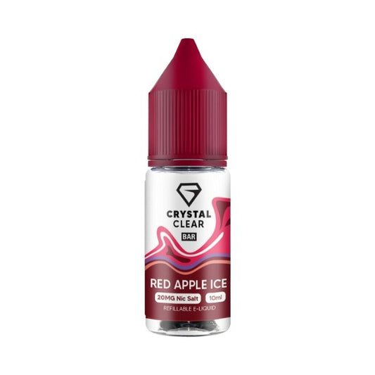 Crystal Clear Bar Salt - Nic Salt - Red Apple Ice 