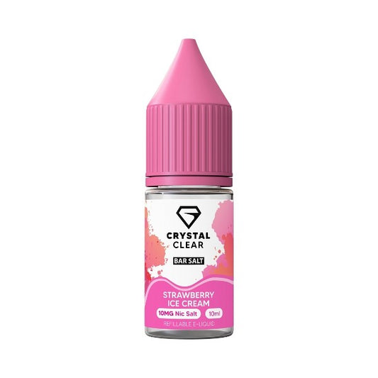 Crystal Clear Bar Salt - Nic Salt - Strawberry Ice Cream 