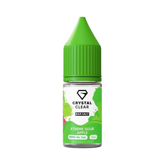 Crystal Clear Bar Salt - Nic Salt - Xtreme Sour Apple 