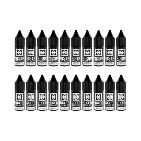 Nic Shot - 5050 Zero Nicotine Shot -  20 Pack 