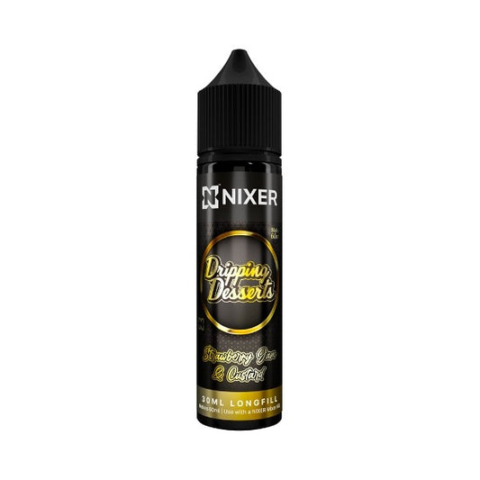 Nixer X Dripping Desserts - 30ml - Strawberry Jam & Custard - Longfill