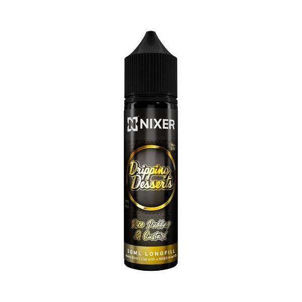 Nixer X Dripping Desserts - 30ml - Rice Pudding & Custard - Longfill