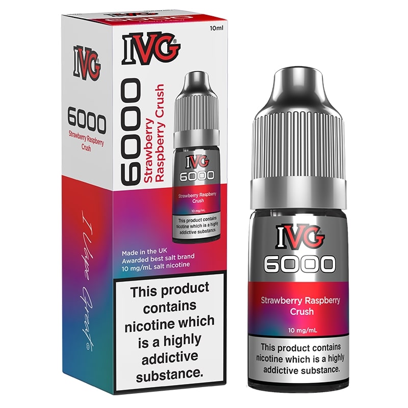 IVG 6000 - Nic Salt - Strawberry Raspberry Crush 