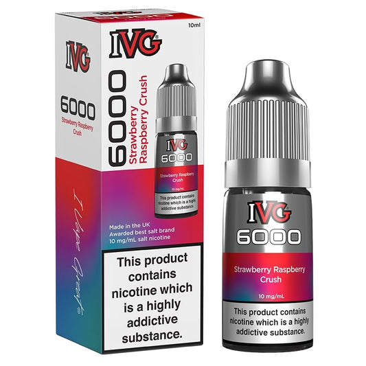IVG 6000 - Nic Salt - Strawberry Raspberry Crush 