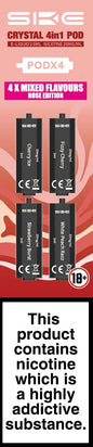 SKE CRYSTAL 4in1 Replacement Pre Filled Pods - 4 Pack 