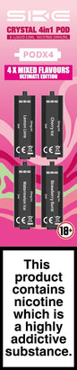 SKE CRYSTAL 4in1 Replacement Pre Filled Pods - 4 Pack 