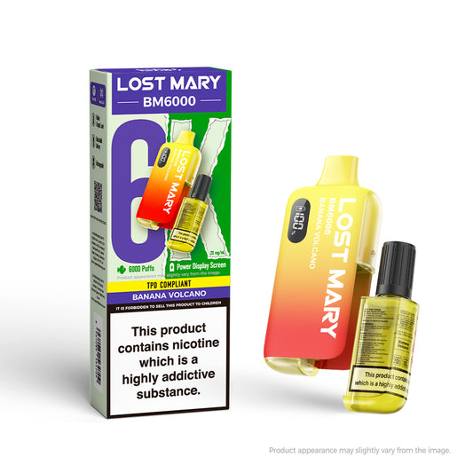 Lost Mary BM6000 Rechargeable Pod Kit - Banana Volcano 