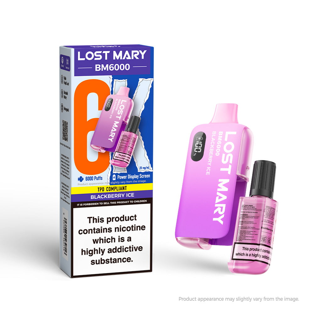 Lost Mary BM6000 Rechargeable Pod Kit - Blackberry Ice 
