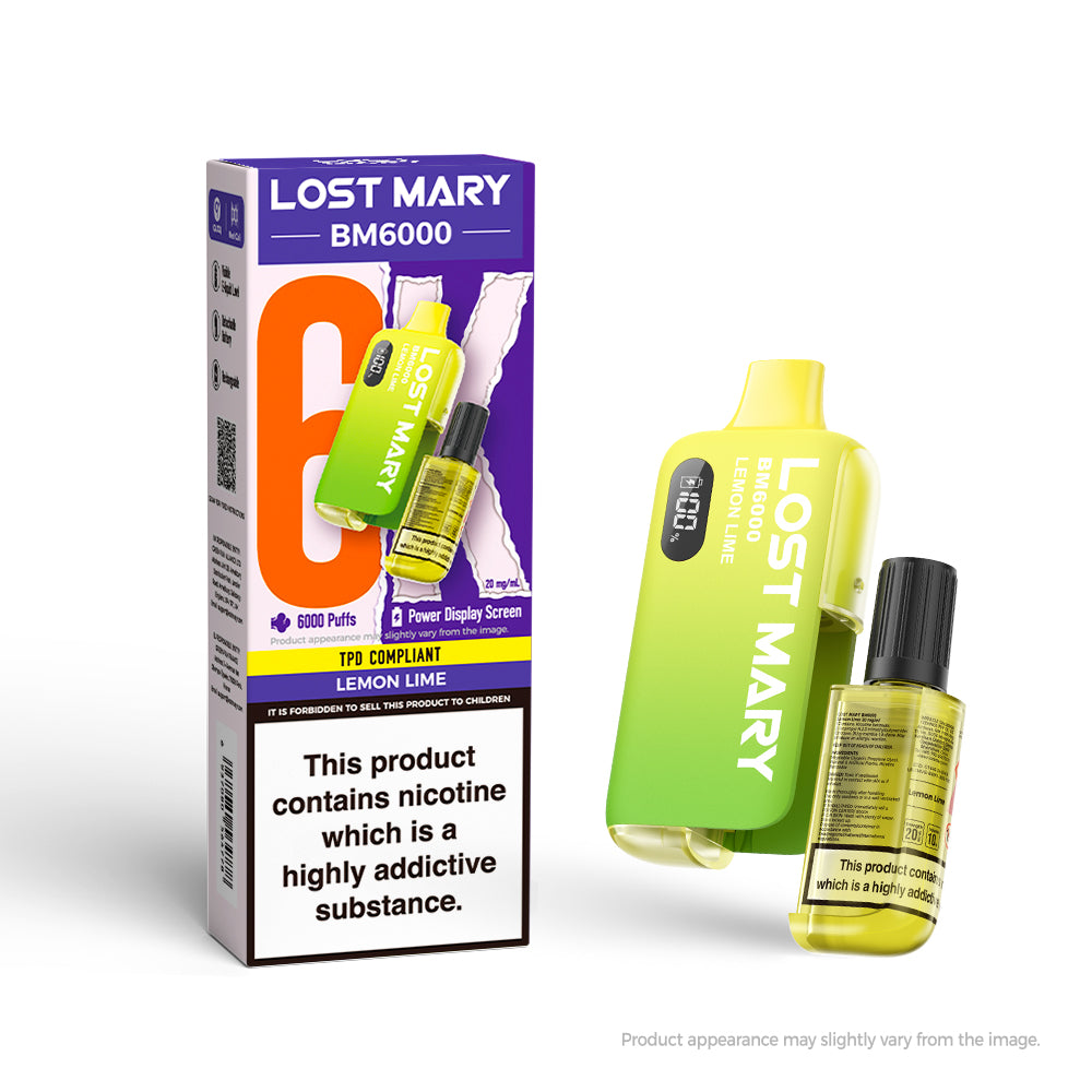 Lost Mary BM6000 Rechargeable Pod Kit - Lemon and Lime 