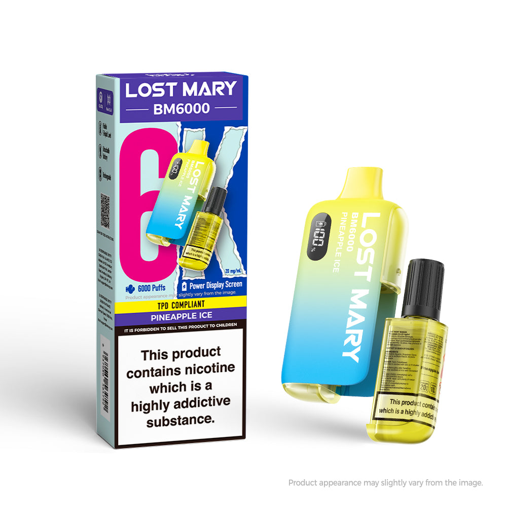 Lost Mary BM6000 Rechargeable Pod Kit - Pineapple Ice 