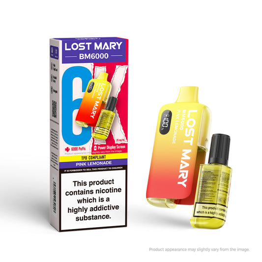 Lost Mary BM6000 Rechargeable Pod Kit - Pink Lemonade 