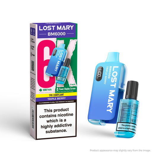 Lost Mary BM6000 Rechargeable Pod Kit - Triple Berry 