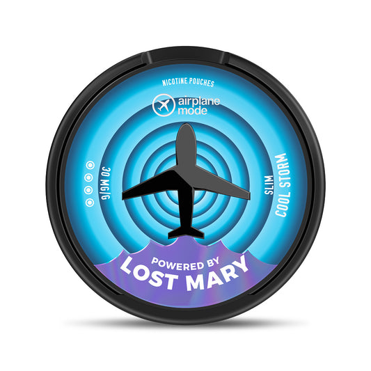 Airplane Mode Powered By Lost Mary Nicotine Pouch - Cool Storm 