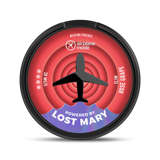 Airplane Mode Powered By Lost Mary Nicotine Pouch - Rose Grape 