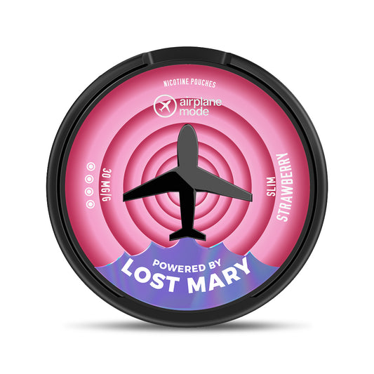 Airplane Mode Powered By Lost Mary Nicotine Pouch - Strawberry 