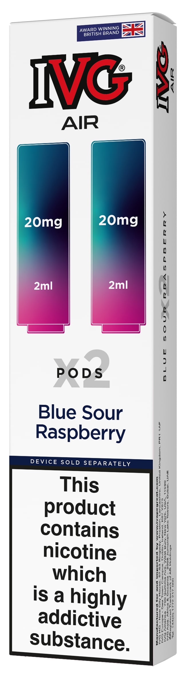 IVG Air Replacement Pre Filled Pods - 2 Pack 