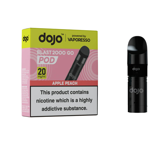DOJO BLAST 2000 Go Pod & Refill Powered by Vaporesso - Apple Peach 