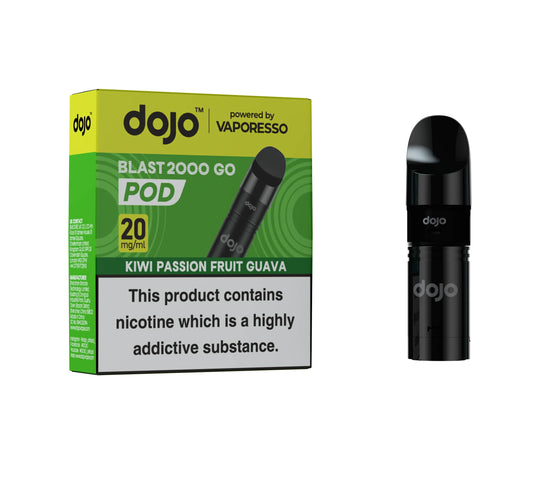 DOJO BLAST 2000 Go Pod & Refill Powered by Vaporesso - Kiwi Passion Fruit Guava 