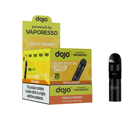 DOJO BLAST 2000 Go Pod & Refill Powered by Vaporesso - Triple Mango 