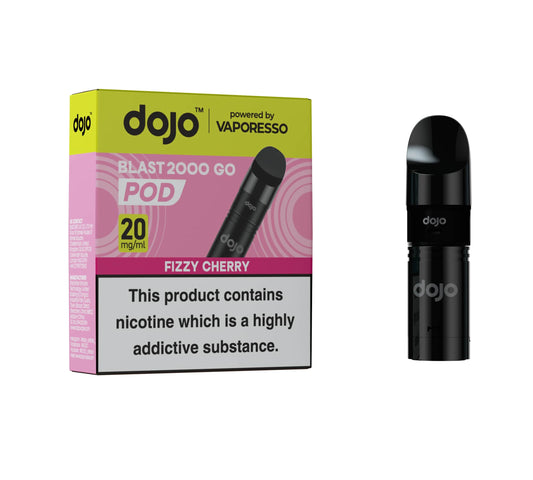 DOJO BLAST 2000 Go Pod & Refill Powered by Vaporesso - Fizzy Cherry 