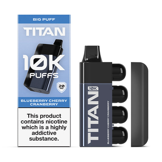 Titan Disposable 10K Pod Kit - Blueberry Cherry Cranberry 