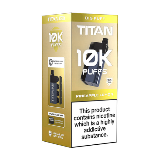 Titan Disposable 10K Pod Kit - Pineapple Lemon 