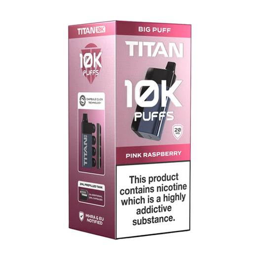 Titan Disposable 10K Pod Kit - Pink Raspberry 