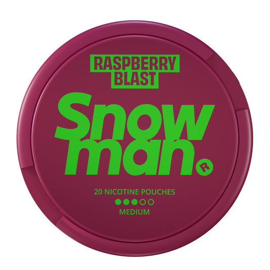 Snowman Nicotine Pouch - Raspberry Blast 