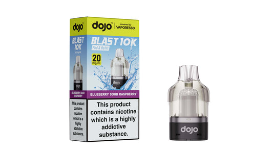 DOJO BLAST 10K  Pod & Refill Powered by Vaporesso - Blueberry Sour Raspberry 