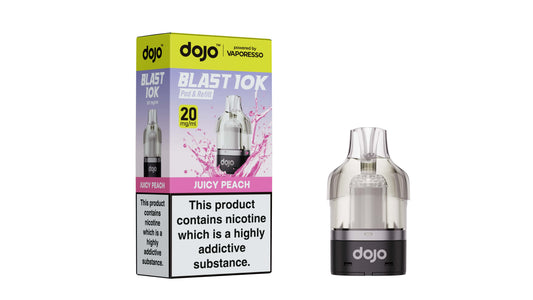 DOJO BLAST 10K  Pod & Refill Powered by Vaporesso - Juicy Peach 