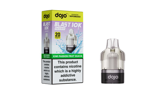 DOJO BLAST 10K Pod & Refill Powered by Vaporesso - Kiwi Passion Fruit Guava 