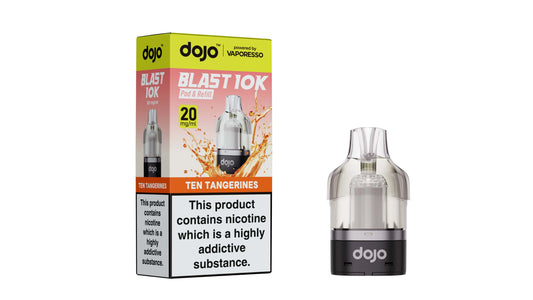DOJO BLAST 10K  Pod & Refill Powered by Vaporesso - Ten Tangerines 