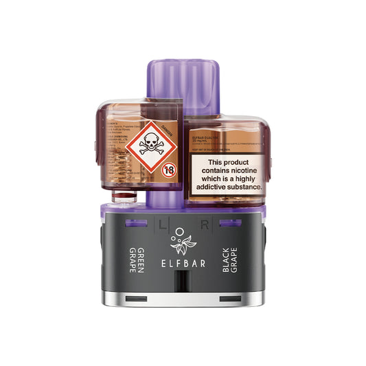Elf Bar Dual 10K Pod & Refill - Grape Edition 