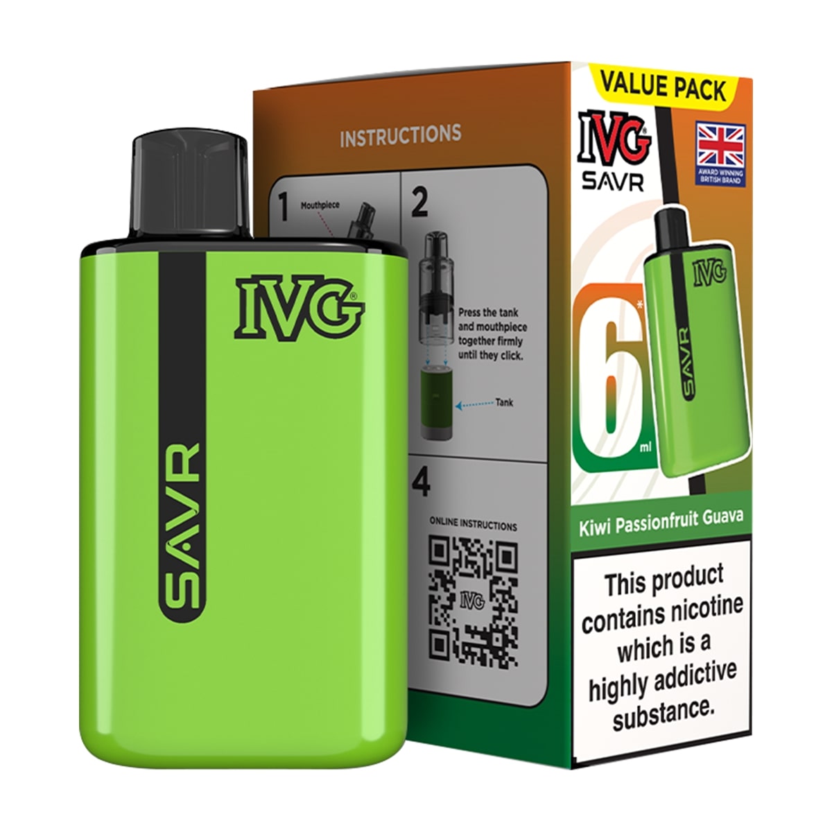 IVG Savr Pod Kit - Kiwi Passion Fruit Guava 