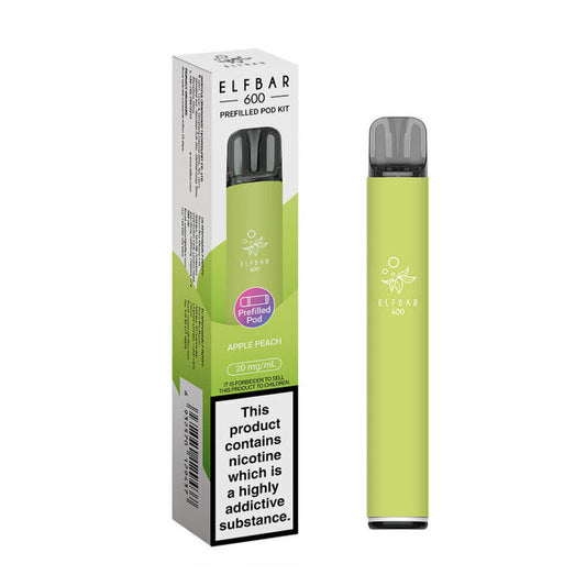 Elf Bar 600 Pre Filled Pod Kit - Apple Peach 