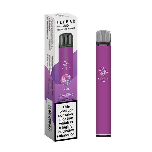 Elf Bar 600 Pre Filled Pod Kit - Grape 